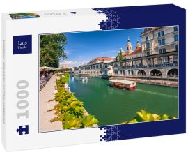 Lais Puzzle - Ljubljana / Slowenien mit Fluss Ljubljanica - 1.000 Teile
