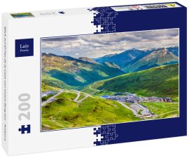 Lais Puzzle - Blick auf El Pas de la Casa von einem Berg aus - Andorra - 200 Teile