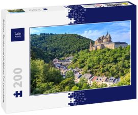 Lais Puzzle - Schloss Vianden und ein kleines Tal, Luxemburg - 200 Teile