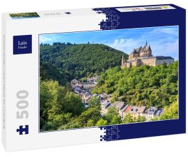 Lais Puzzle - Schloss Vianden und ein kleines Tal, Luxemburg - 500 Teile