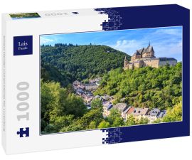 Lais Puzzle - Schloss Vianden und ein kleines Tal, Luxemburg - 1.000 Teile