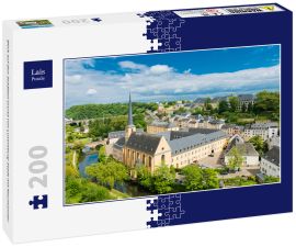 Lais Puzzle - Blick auf den Stadtteil Grund von Luxemburg-Stadt mit Neumünster - 200 Teile