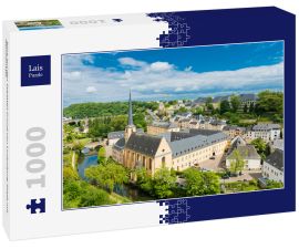 Lais Puzzle - Blick auf den Stadtteil Grund von Luxemburg-Stadt mit Neumünster - 1.000 Teile