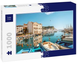 Lais Puzzle - Blick auf einen Jachthafen mit Booten und Bojen in der Stadt Piran im Südwesten Sloweniens - 1.000 Teile