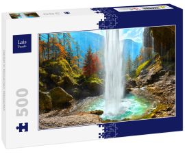 Lais Puzzle - Herbst in Slowenien, Wasserfall - 500 Teile