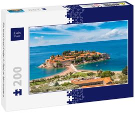 Lais Puzzle - Die Insel Sveti Stefan in Budva, Montenegro - 200 Teile