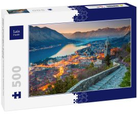 Lais Puzzle - Kotor, Montenegro. Schöne romantische Altstadt von Kotor bei Sonnenuntergang - 500 Teile