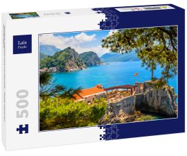 Lais Puzzle - Schöne mediterrane Landschaft - Stadt Petrovac, Montenegro - 500 Teile