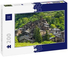Lais Puzzle - Trockenes Steindorf auf einem Stufenhügel in Andorra - 200 Teile