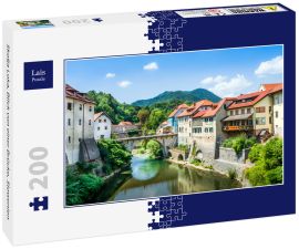 Lais Puzzle - Skofja Loka, Blick von einer Brücke, Slowenien - 200 Teile