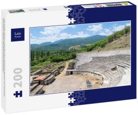 Lais Puzzle - Das antike Theater zwischen den römischen Ruinen von Heraclea Lyncestis in Bitola, Republik Nordmazedonien - 200 Teile