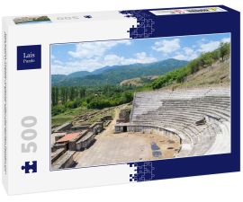 Lais Puzzle - Das antike Theater zwischen den römischen Ruinen von Heraclea Lyncestis in Bitola, Republik Nordmazedonien - 500 Teile