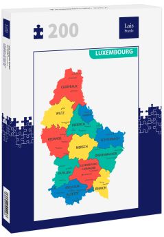 Lais Puzzle - Karte von Luxemburg - 200 Teile