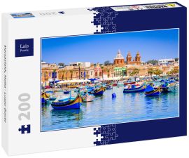Lais Puzzle - Marsaxlokk, Malta - Luzzu-Boote - 200 Teile