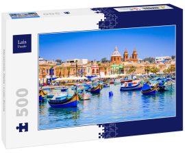 Lais Puzzle - Marsaxlokk, Malta - Luzzu-Boote - 500 Teile