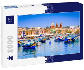 Lais Puzzle - Marsaxlokk, Malta - Luzzu-Boote - 1.000 Teile