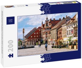 Lais Puzzle - Maribor Rathausplatz Slowenien Europa. Rathaus von Maribor und Pestsäule auf dem Hauptplatz, Untersteiermark, in Slowenien - 200 Teile