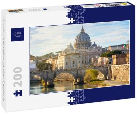 Lais Puzzle - Petersdom in der Vatikanstadt mit der Engelsbrücke - 200 Teile
