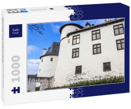Lais Puzzle - Die Gebäude von Schloss Clerf an einem bewölkten Februartag, Teilansicht von außen - 1.000 Teile