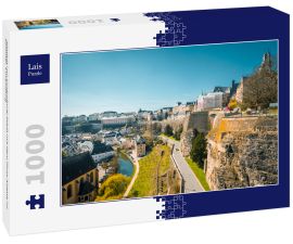 Lais Puzzle - Altstadt von Luxemburg-Stadt mit dem Fluss Alzette im Sommer, Luxemburg - 1.000 Teile