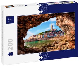 Lais Puzzle - Bled, Slowenien - Luftaufnahme der schönen Burg Bled (Blejski Grad) mit dem Bleder See (Blejsko Jezero), der Kirche Mariä Himmelfahrt und den Julischen Alpen im Hintergrund an einem Sommertag - 200 Teile