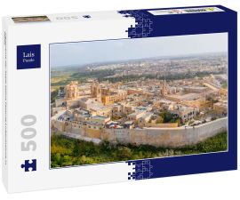 Lais Puzzle - Panorama der Stadt Mdina Festung Luftaufnahme in Malta - 500 Teile