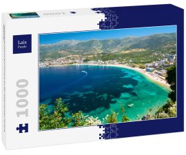 Lais Puzzle - schöne Aussicht auf Himare an der albanischen Riviera, Albanien - 1.000 Teile