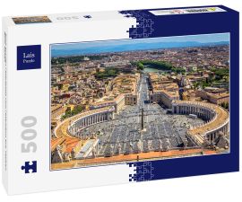 Lais Puzzle - Blick auf den Petersplatz vom Petersdom aus, Vatikan, Rom, Italien - 500 Teile
