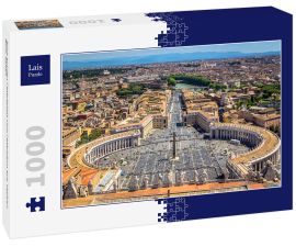 Lais Puzzle - Blick auf den Petersplatz vom Petersdom aus, Vatikan, Rom, Italien - 1.000 Teile
