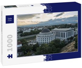 Lais Puzzle - Panorama von der Festung Skopje nach Nordosten. Skopje, Nordmazedonien. - 1.000 Teile