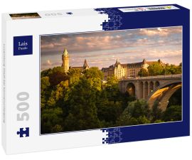 Lais Puzzle - Luxemburg Stadt bei Sonnenuntergang - 500 Teile