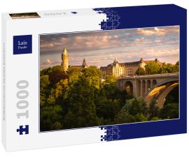 Lais Puzzle - Luxemburg Stadt bei Sonnenuntergang - 1.000 Teile