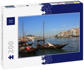 Lais Puzzle - Rabelo-Boote in Vila Nova de Gaia Portugal - 200 Teile