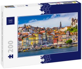 Lais Puzzle - Porto, Portugal Altstadt-Silhouette am Douro-Fluss - 200 Teile