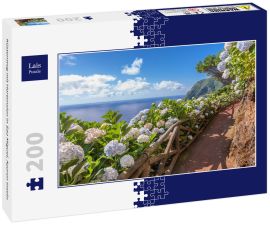 Lais Puzzle - Küstenweg mit Hortensien in Sao Miguel, Azoren Inseln - 200 Teile