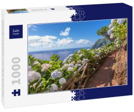 Lais Puzzle - Küstenweg mit Hortensien in Sao Miguel, Azoren Inseln - 1.000 Teile