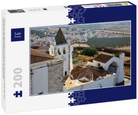 Lais Puzzle - Estremoz, Portugal: Blick vom Turm der drei Kronen (Torre das Tres Coroas) mit der Kirche Santa Maria im Vordergrund - 200 Teile