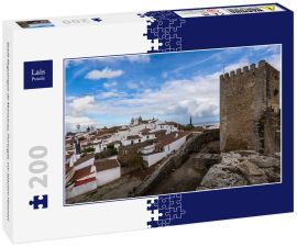 Lais Puzzle - Stadt Reguengos de Monsaraz, Portugal, vor blauem Himmel - 200 Teile