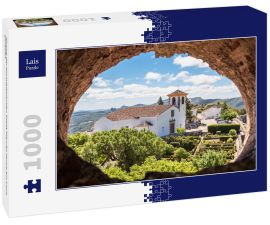 Lais Puzzle - Kirche der portugiesischen Stadt Marvão durch ein Loch gesehen - 1.000 Teile