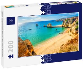 Lais Puzzle - Schöner Sandstrand in der Nähe von Lagos in Panta da Piedade, Algarve, Portugal - 200 Teile