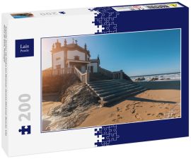 Lais Puzzle - Kapelle Senhor da Pedra am Miramar-Strand (Miramar Beach), Vila Nova de Gaia, Portugal - 200 Teile