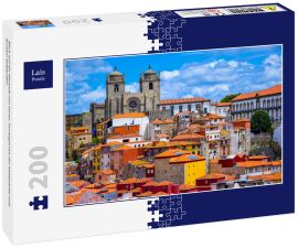 Lais Puzzle - Blick auf die Altstadt von Porto, Portugal mit der Kathedrale und bunten Gebäuden - 200 Teile