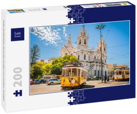 Lais Puzzle - Gelbe Straßenbahn 28 auf den Straßen von Lissabon, Portugal - 200 Teile