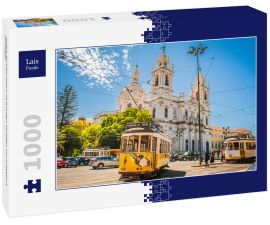 Lais Puzzle - Gelbe Straßenbahn 28 auf den Straßen von Lissabon, Portugal - 1.000 Teile