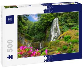 Lais Puzzle - Wasserfall Veu da Noiva, Insel Sao Miguel, Azoren, Portugal - 500 Teile