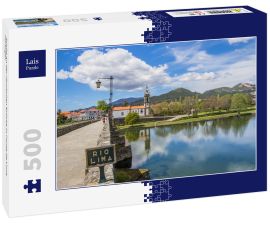 Lais Puzzle - Schild an der römischen Brücke in Ponte de Lima, Portugal - 500 Teile