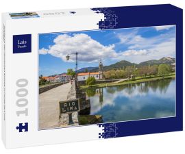 Lais Puzzle - Schild an der römischen Brücke in Ponte de Lima, Portugal - 1.000 Teile