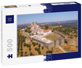 Lais Puzzle - Evora Monte in Portugal: historisches mittelalterliches Dorf mit weiß getünchten Häusern - 500 Teile