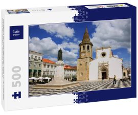 Lais Puzzle - Hauptplatz der mittelalterlichen Stadt Tomar (Portugal). Kirche des Heiligen Johannes des Täufers - 500 Teile
