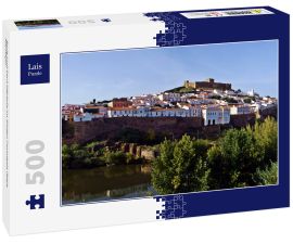 Lais Puzzle - Burg und Dorf Mértola im Süden Portugals (Beja, Alentejo) - 500 Teile